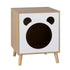 Cat Nest Bedside Table Solid Wood