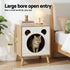 Cat Nest Bedside Table Solid Wood