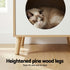 Cat Nest Bedside Table Solid Wood