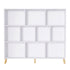 Artiss Bookshelf 3 Tiers 10 Cubes - CORA White