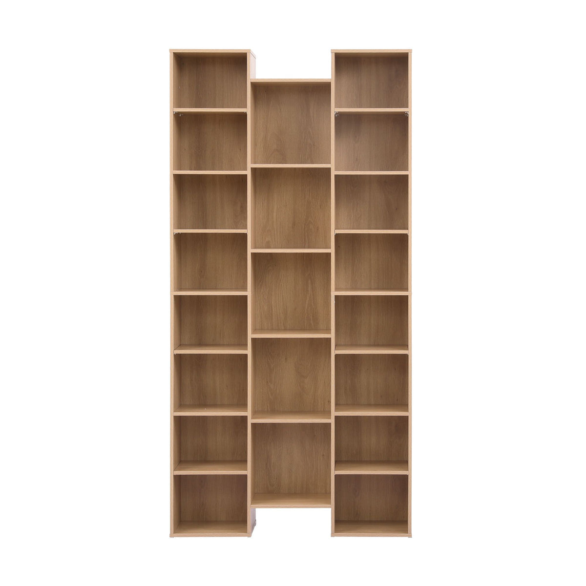 Artiss Bookshelf Display Shelves CD DVD Storage Rack Tall Bookcase Oak