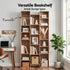 Artiss Bookshelf Display Shelves CD DVD Storage Rack Tall Bookcase Oak