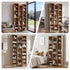 Artiss Bookshelf Display Shelves CD DVD Storage Rack Tall Bookcase Oak