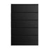 6 Chest of Drawers Tallboy PEPE Black