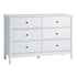 Artiss 6 Chest of Drawers Dresser Lowboy Curved Edge Scalloped White Bedroom