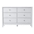Artiss 6 Chest of Drawers Dresser Lowboy Curved Edge Scalloped White Bedroom