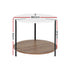 Artiss Coffee Table Side Table Round White Cedric
