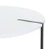 Artiss Coffee Table Side Table Round White Cedric
