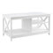 Artiss Coffee Table Storage Shelf White