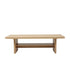 Artiss Coffee Table 110cm Center Table with 2-Tier Open Storage Shelf Wood