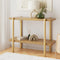 Sera 92cm Console Table 2-Tier Pine Display Table