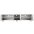 200cm TV Unit – Marble Effect, Soft‑Close Cabinets, Rubber Wood Legs, White