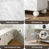 200cm TV Unit – Marble Effect, Soft‑Close Cabinets, Rubber Wood Legs, White