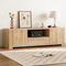 180cm TV Unit Entertainment Unit Storage Drawer Cabinet Pine