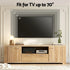 180cm TV Unit Entertainment Unit Storage Drawer Cabinet Pine