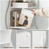 Artiss 5‑Tier Corner Bookshelf – S‑Shaped Display Storage Rack White 178cm