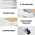 Kitchen Island Trolley Rolling Cart with Storage White & Pine