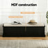 Artiss Storage Ottoman Blanket Box 140cm Fluted Black