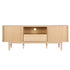 Artiss 160cm TV Unit Storage Drawer Curved Edge Sliding Fluted Style Door Pine