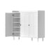 8‑Tier Shoe Cabinet – 112×35×100cm, Adjustable Shelves, 30‑Pair Storage, White