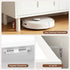 8‑Tier Shoe Cabinet – 112×35×100cm, Adjustable Shelves, 30‑Pair Storage, White