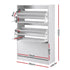 Shoe Rack Cabinet 24 Pairs Adjustable Shelf White