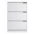 Shoe Rack Cabinet 24 Pairs Adjustable Shelf White