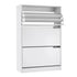 Shoe Rack Cabinet 24 Pairs Adjustable Shelf White