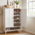 6‑Tier Shoe Cabinet – Adjustable Shelves, 24‑Pair Storage, White