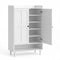 6‑Tier Shoe Cabinet – Adjustable Shelves, 24‑Pair Storage, White