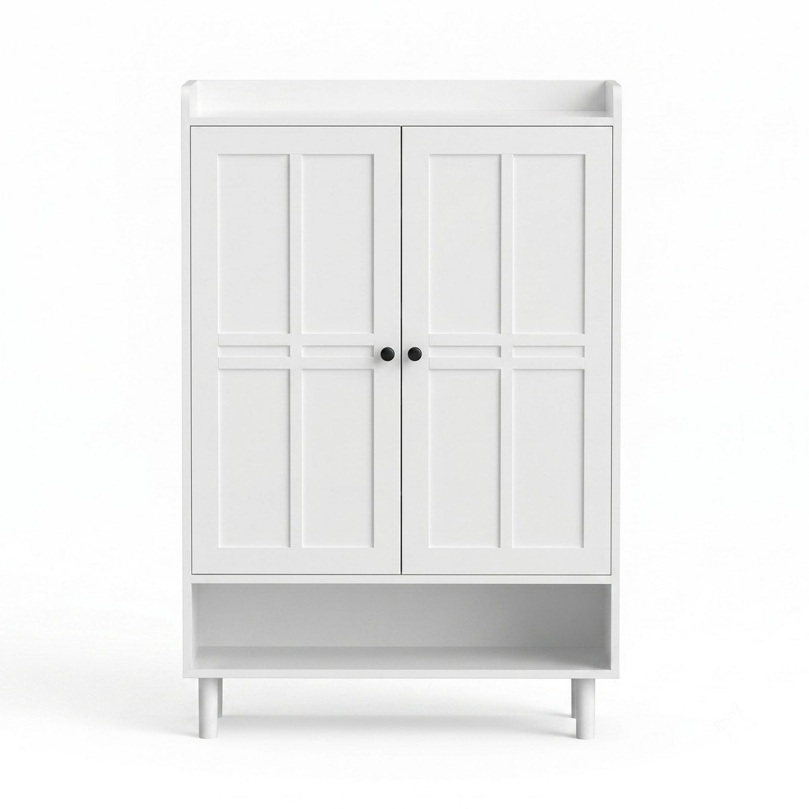 6‑Tier Shoe Cabinet – Adjustable Shelves, 24‑Pair Storage, White