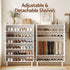 6‑Tier Shoe Cabinet – Adjustable Shelves, 24‑Pair Storage, White