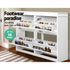 Artiss Shoe Cabinet & Bench Set White – Flip Drawers, 6 Compartments, 105cm