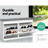Artiss Shoe Cabinet & Bench Set White – Flip Drawers, 6 Compartments, 105cm