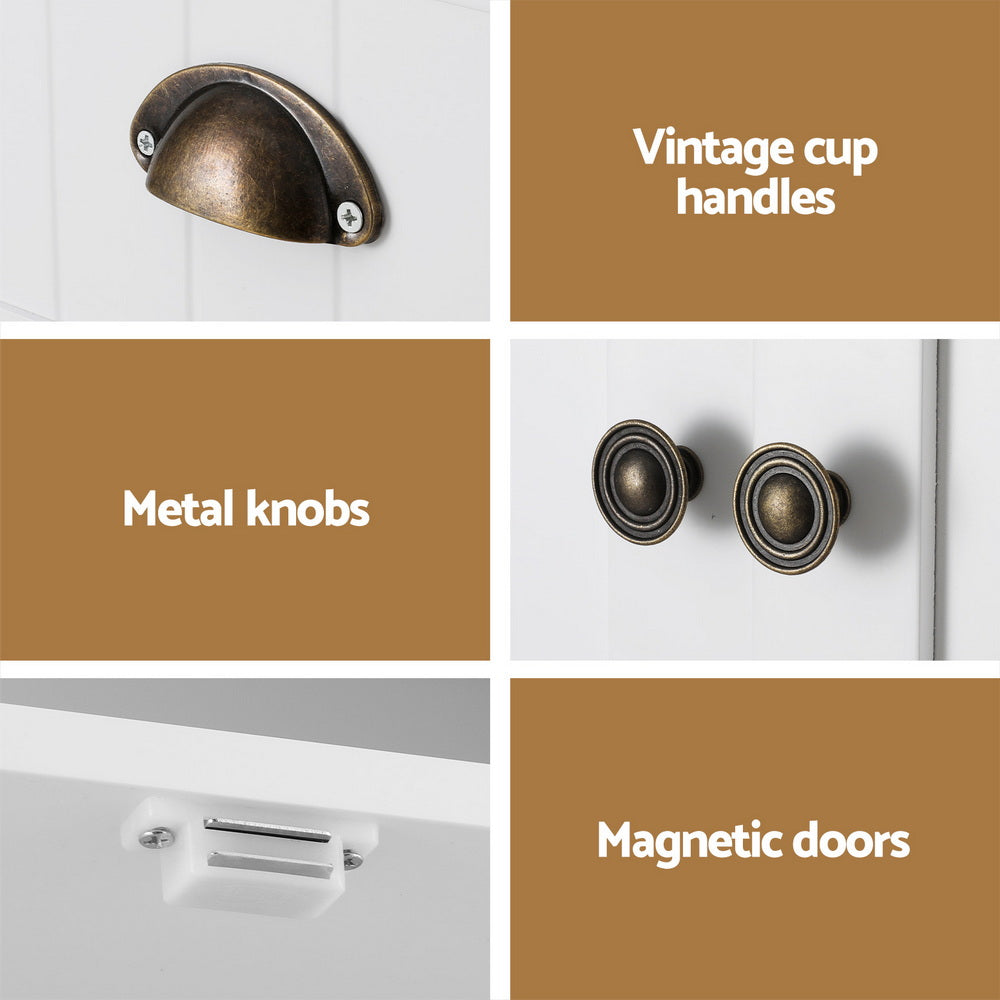 Buffet Sideboard Cupboard Cabinet White