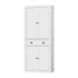 Buffet Sideboard Cabinet White 6 Tier Storage Cupboard with Drawer