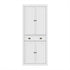 Buffet Sideboard Cabinet White 6 Tier Storage Cupboard with Drawer