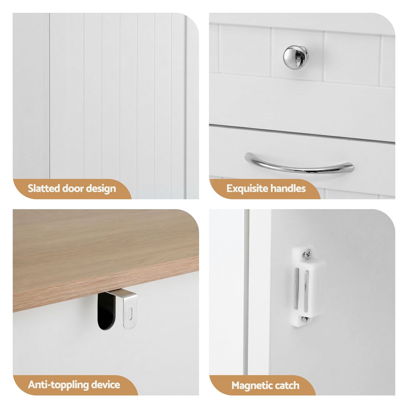 Kitchen Buffet Station – Tilt‑Out 54L Bin, Drawers, Adjustable Cabinet, 100cm
