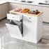 Kitchen Buffet Station – Tilt‑Out 54L Bin, Drawers, Adjustable Cabinet, 100cm