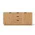 Buffet Sideboard Cabinet Storage Kitchen Cupboard Drawers Round Edge Oak
