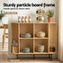 Artiss Buffet Sideboard Cupboard Cabinet Sliding Doors Pantry Storage Oak PIIA