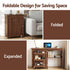 Artiss Folding Sewing Table Sewing Machine Desk Multi-functional Rolling Work Table Craft Station