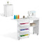 Folding Sewing Table Sewing Machine Desk Multi-functional Rolling Work Table Craft Station