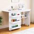 Folding Sewing Table Sewing Machine Desk Multi-functional Rolling Work Table Craft Station