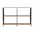 Artiss Console Table 120CM 3-tier Walnut Xiah