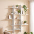 Artiss 15-Section Floating Wall Shelf, White, 116x18x129cm E1 PB Board