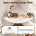 Artiss 3× Corner Floating Wall Shelves – 25cm Wall‑Mounted Display Rack White