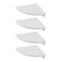 Artiss 4× Corner Floating Wall Shelves – 25cm Wall‑Mounted Display Rack White