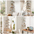 Artiss 4× Corner Floating Wall Shelves – 25cm Wall‑Mounted Display Rack White