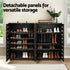 2‑Piece Entryway Set – Console Table w/ Charging & Shoe Cabinet, Black